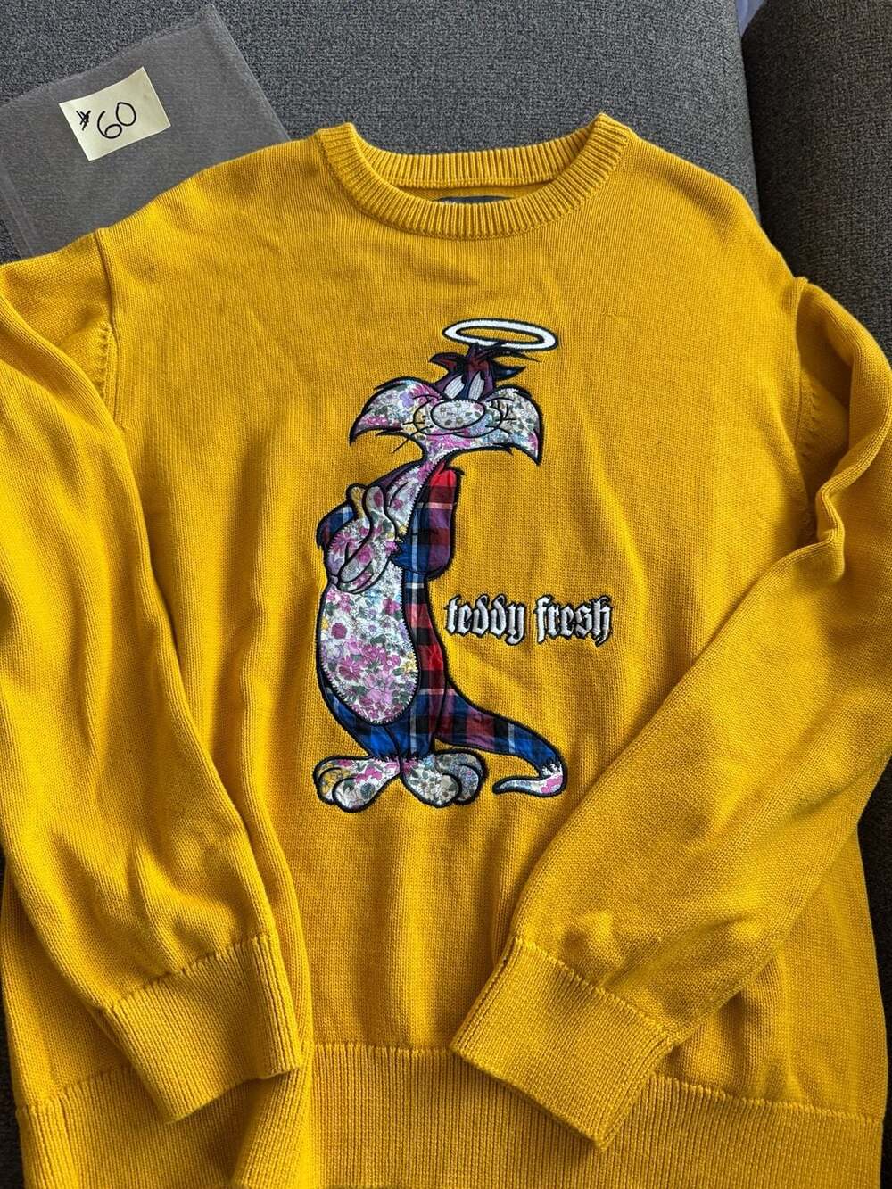 Looney Tunes x Teddy Fresh Sylvester the Cat Applique Sweater